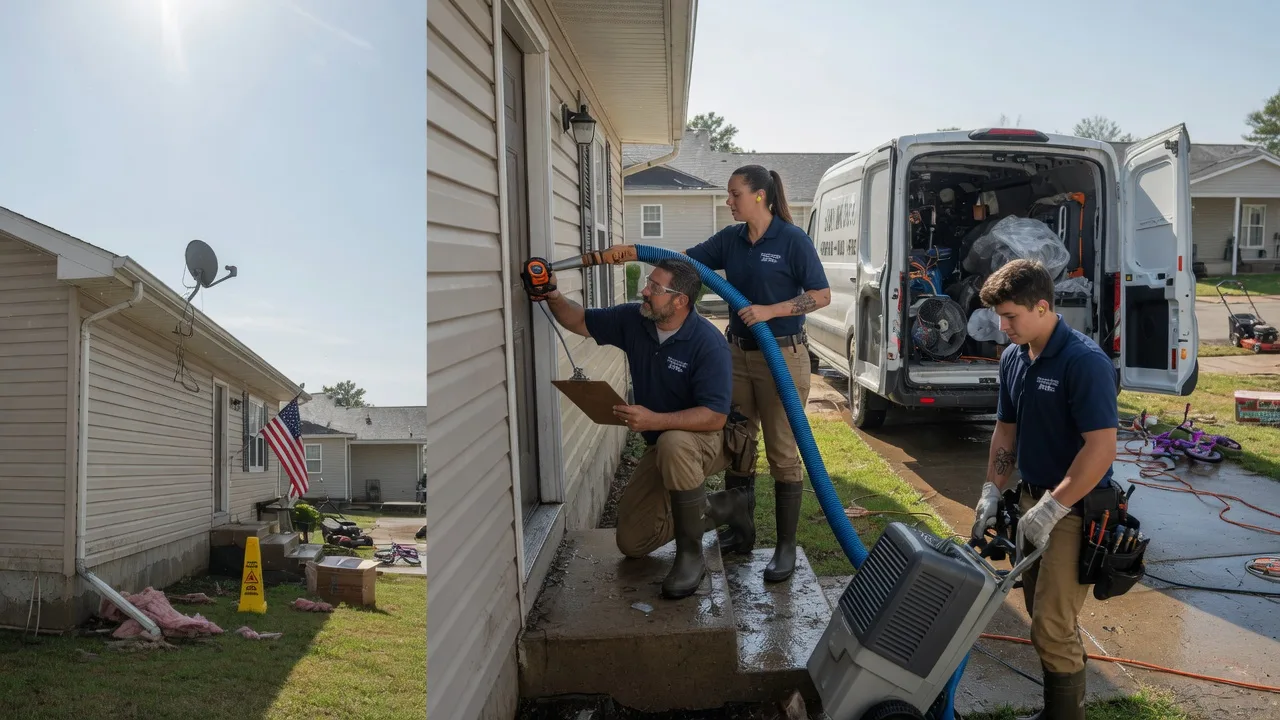 Ceiling Water Damage Restoration in Mclean, IL near me